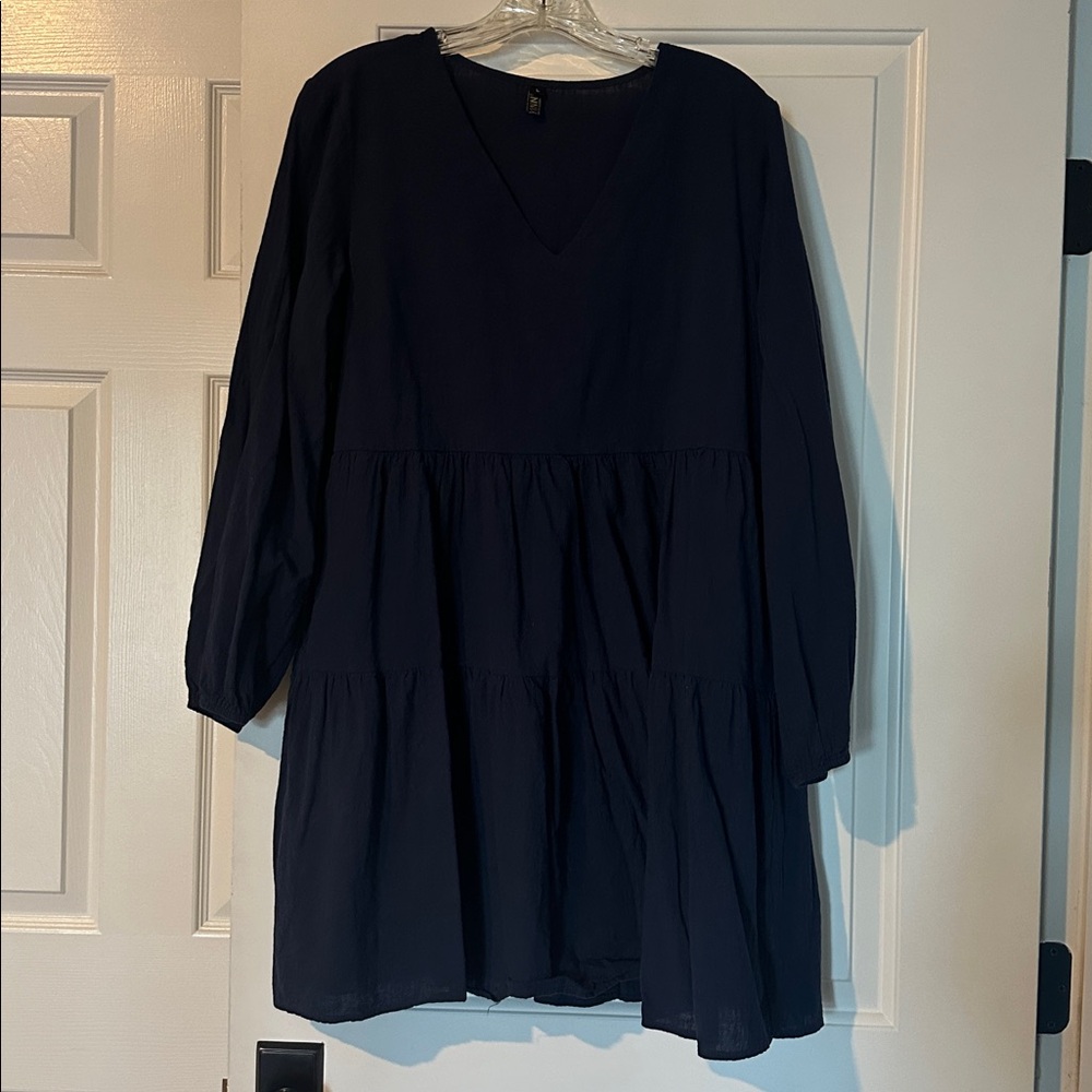 Navy Long Sleeve Dress